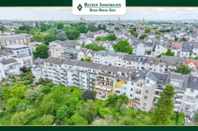 Gepflegte 4-Zimmer-Wohnung mit Sonnenloggia und Garage in bevorzugter Lage von Bonn - Poppelsdorf