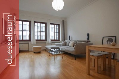 Stadtmitte: Zentraler Wohntraum - Charmante Wohnung mit hohen Decken, Parkett und einer Einbauküche!