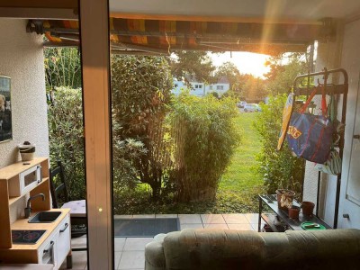 3-Zimmer Wohnung mit Terrasse im Grünen