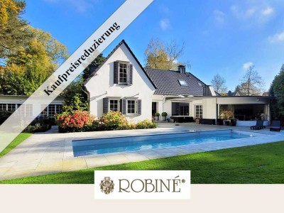 Kaufpreisreduzierung - Villa mit parkähnlichem Garten und Außenschwimmbad in Meerbusch
