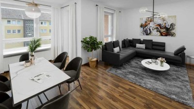 GUT VERMIETETE 4 ZIMMER WOHNUNG MIT GROSSEM BALKON!