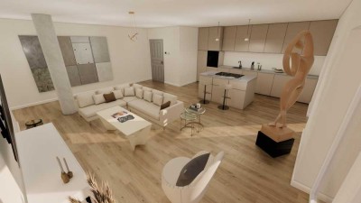 Wohnen in der Stadt am Ost-Ufer  3-Zimmer-Neubauwohnung an der Förde seitlicher Sichtverbindung