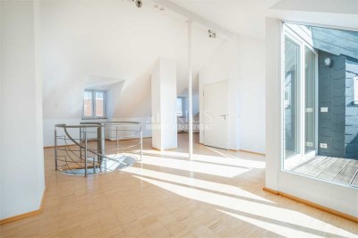 Ansehen lohnt sich, Dachgeschoss-Maisonette mit Skylineblick