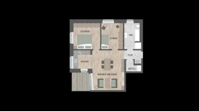3-Zimmer-Wohnung mit Aufzug und Tiefgaragenstellplatz