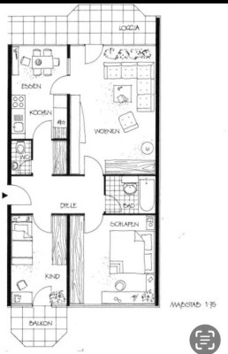 Helle 3-Zimmer Wohnung mit Balkon im 3. OG in Köln Zollstock