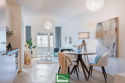 Ruhige, aber zentrale Lage nahe U1 - Erstbezug mit AirBnB-Möglichkeit und gratis Küche! Fertigstellung Herbst 2025