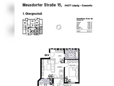 Tauschwohnung: 2 RW mit Balkon in Connewitz