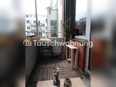 Tauschwohnung: Zwei Zimmer mit Balkon und Loggia