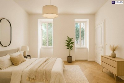 ++ Wohnen in Augartennähe ++ Erstklassig sanierte Altbauwohnung in ruhiger Seitenstraße in unmittelbarer Nähe zur U-Bahnstation Taborstraße + 2,5 Zimmer