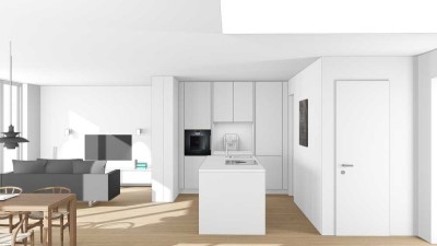 Exklusive Wohnung mit Küche von SieMatic und Klafs Sauna