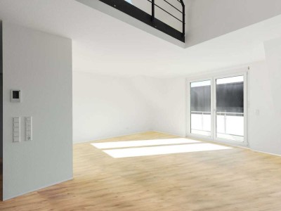 Neubau-KfW 55 EE Erstbezug: Maisonettewohnung mit moderner Ausstattung & Stellplatz