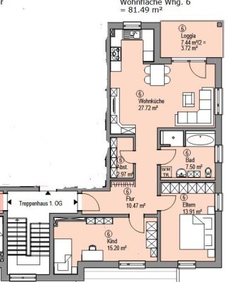 Exklusive 3-Raum-Wohnung mit gehobener Innenausstattung in Eching
