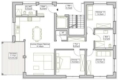 Hochwertige 4 Zimmer ETW in Binzen (Erstbezug)