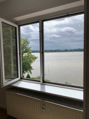 Schöne zwei Zimmer-Altbauwohnung mit Elbblick und Gartenparadies