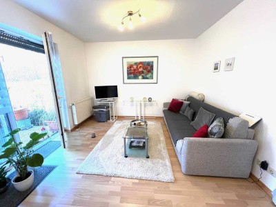 * seit 1992 IMMO-ZAHN * 2-Zi.EG-Terrassen-Wohnung mit KfZ-STP, Gartennutzung (Option EBK) *