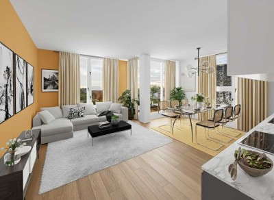 Citynahe Familienwohnung mit Garten