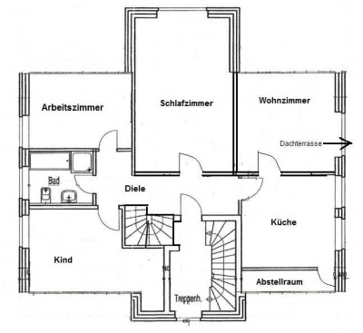 Ansprechende 4-Zimmer-Wohnung mit Einbauküche in ruhiger Wohnlage von Salzbergen-Holsten