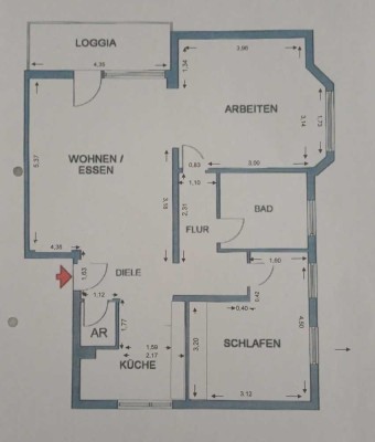 Helle 2-Zimmer Wohnung mit Balkon in Solingen-Gräfrath