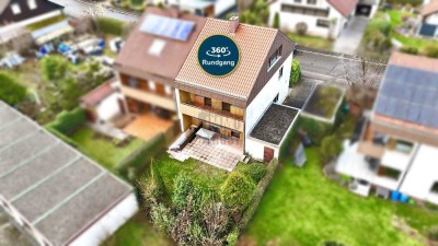 FAMILIENFREUNDLICH MIT DACHSSTUDIO, SÜD-OST-TERRASSE, GARTEN UND BEHEIZTEM HOBBYKELLER