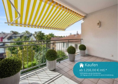 Modern wohnen in Mühlheim: renovierte 3-Zimmer-Wohnung mit Balkon
