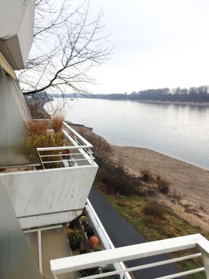 Direkt am Rhein! Vollständig renovierte 2-Raum-Wohnung mit Balkon und EBK in Köln-Sürth
