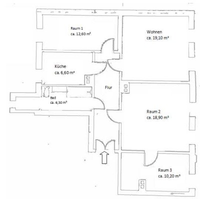 Schöne 4-Zimmer-Wohnung in Freiberg