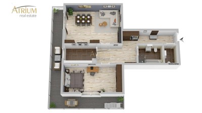 Lichtdurchflutete 2-Zimmer-Dachgeschosswohnung mit 15 m² Balkon in ruhiger Lage