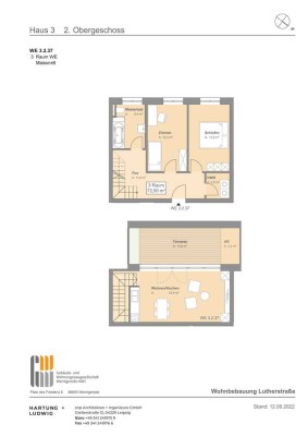 3 - Raum - Maisonettewohnung im Neubau Lutherstraße