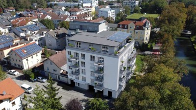 3-Zimmer-Eckwohnung mit herrlichem Blick auf Wasser & Linden | Das Flussquartier Kolbermoor