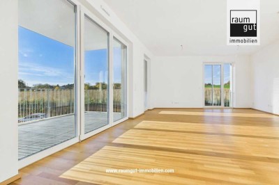 Ihr Wohntraum mit grünem Ausblick in Unterbach: 4-Zimmer-Wohnung mit Einbauküche und TG-Stellplatz