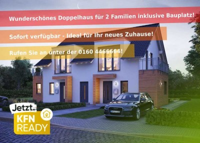 �️� Mehrfamilien-Projekt � Wunderschönes Doppelhaus sucht 2 Baufamilie(n)! �