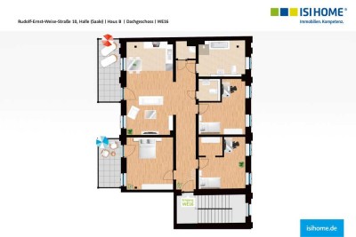 Erstbezug in großzügige Dachgeschoßwohnung - mit Stellplatz - WE16