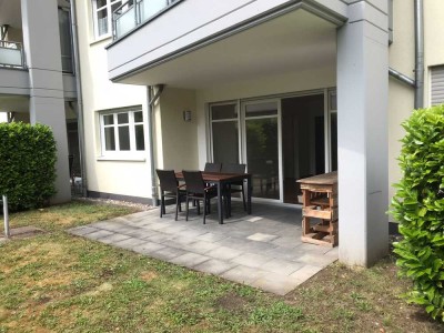 Helle EG-Wohnung mit großer Terrasse und Einbauküche in zentraler und ruhiger Lage von Siegburg