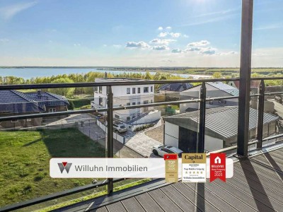 Traumwohnung im Loftstil und direktem Seeblick l Bezugsfrei l Exklusiv leben im Altwerk Pouch