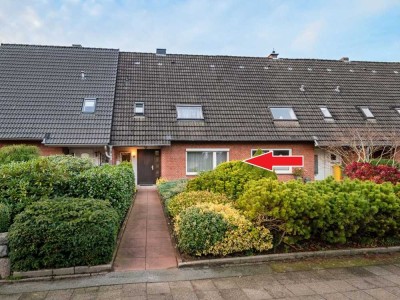 Gepflegtes Reihenmittelhaus mit Garten, ruhig und zentral in Husum gelegen.