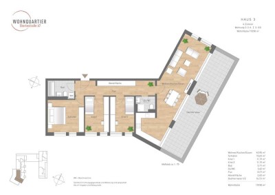 MODERNE 4 - ZIMMER- DACHTERRASSENWOHNUNG IN AUGSBURG / PFERSEE