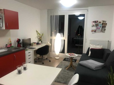 Stilvolle 2-Zimmer-Penthouse-Wohnung mit großer Dachterrasse, EBK in Weingarten