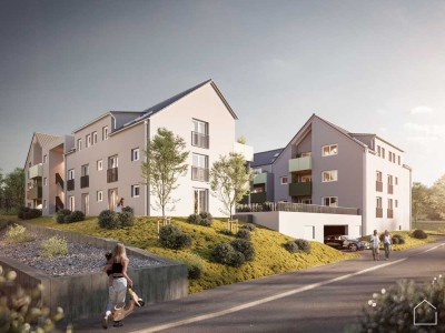 Platz für die ganze Familie – 4 Zimmer-Wohnung mit EBK und eignem Garten – ERSTBEZUG