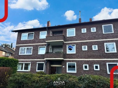 Hell, gepflegt und gut geschnitten – 3-Zimmer-Wohnung mit Balkon in Düsseldorf-Wersten
