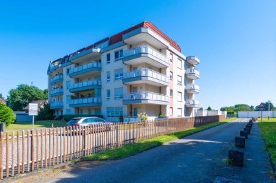 Solide Eigentumswohnung m. Balkon, Blick ins Grüne, Aufzug & Garage in Premiumlage: Königshardt
