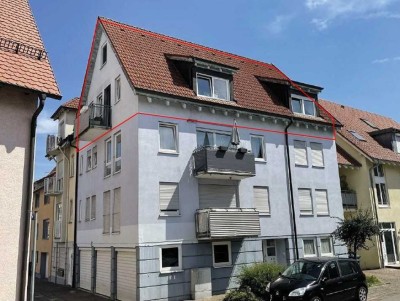 Helle, gemütliche 3-Zi.-Wohnung im DG mit Ausbaureserve zur Maisonette-Wohnung, zentral in Mengen