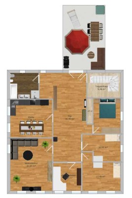 Großzügige 5,5-Raum-Wohnung mit EBK und Dachterrasse in Neuburg