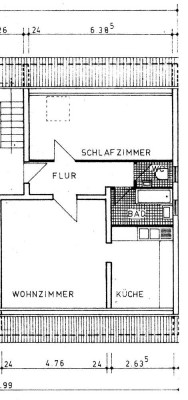 Stilvolle, gepflegte 2-Raum-DG-Wohnung in Kelsterbach