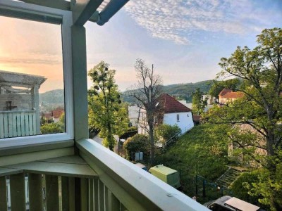 Erstbezug nach Sanierung und Einbauküche: Traumwohnung mit Ausblick über ganz Wernigerode