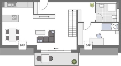 Eine Atmosphäre zum Wohlfühlen: 3,5-Zimmer-Wohnung mit Südbalkon