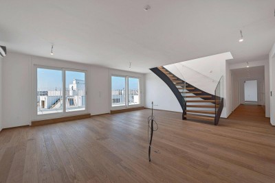 THE TEMPTATION - Penthouse - Stadtblick - 1 Ebene mit Terrasse + Dachterrasse