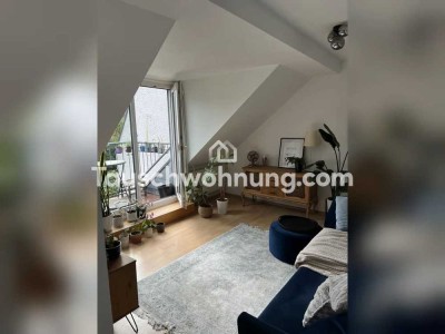 Tauschwohnung: Gemütliche 2-Zimmer-Dachgeschosswohnung mit kleinem Balkon