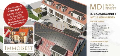 *OPEN HOUSE* am 05.04.2025 von 9.00 - 12.00 Uhr
Energieeffizienzhaus 40! Neubauwohnung mit toller A