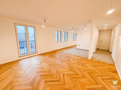 Stilvoll kernsanierte 2-Zimmer-Wohnung mit Stadtblick im 3. Bezirk Baumeisterqualität | Erstbezug nach Sanierung | 4. Liftstock | ca. 52 m²
