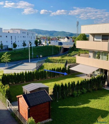 Exklusive Gartenwohnung in Linz-Pichling mit TOP Ausstattung | Eigengarten | 3 Zimmer, 2 Tiefgaragenplätzen | viele Extras – Komplettpreis € 519.000